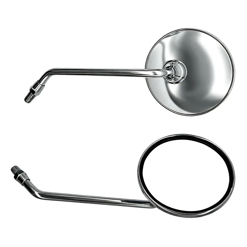 2 Stück Universal 10-mm-Rückspiegel, verchromte Seitenspiegel für MT-09, MT-10, MT-03, MT-07, Motorradzubehör. – Detail 8