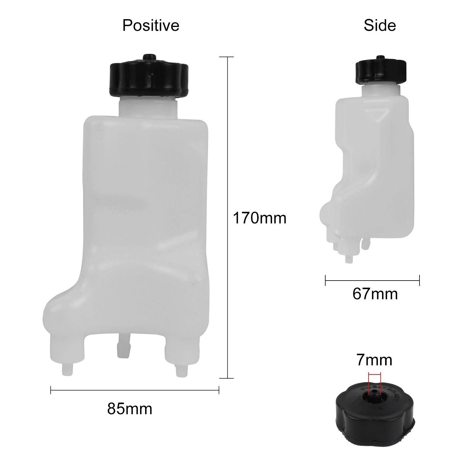 FLYPIG Fuel Oil Tank Reservoir Assembly for Yamaha PW50 Peewee 50 PY50 G50T Y-Zinger Dirt Bike