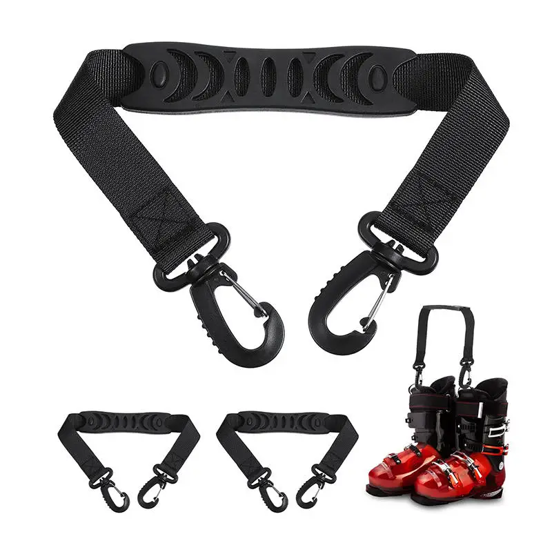 

1PC Outdoor Ski Snowboard Boot Carriers Straps for Adult Skates Shoe Lifter Hanging Hand Buckle Athletic Winter Gear Leash