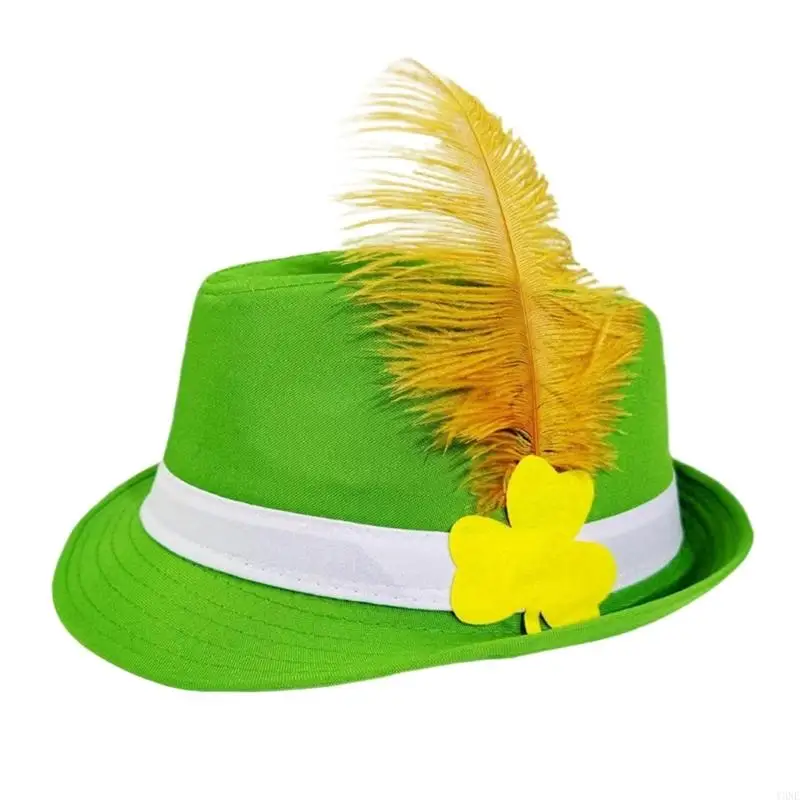 Y3NE Modern Styles Bowler Hat Breathable Patrick's Day Cosplay Costume Hat For Concerts And Special Occasion