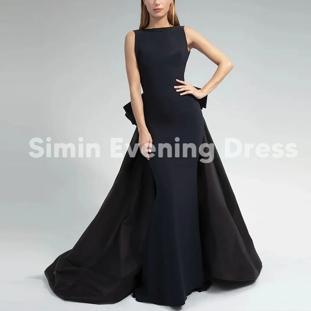 

Simin Customized Women's Backless Mermaid Bow Simple Evening Dresses With Sleeveless Floor-Length Formal Elegant Dresses 2025