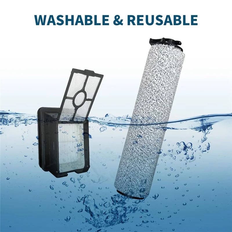 

【Hot Selling】1Set For Bissell Crosswave HF3 Cordless Vacuum Cleaner 3649A Model Replacement Roller Brush & HEPA Filters