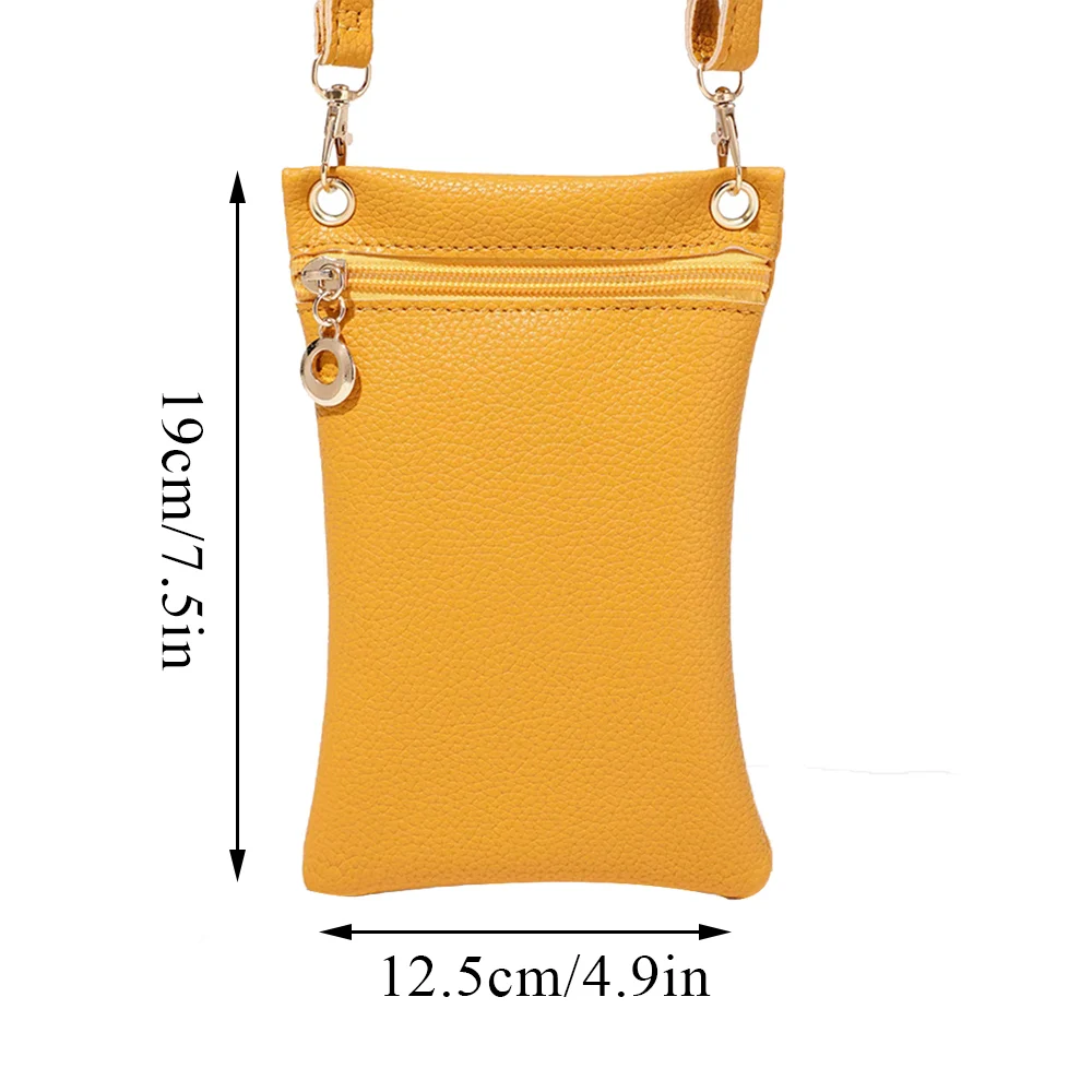 여성용 소형 크로스바디 백, 단색 무광 가죽 숄더 메신저 백, 클러치 Bolsas 숙녀 휴대폰 가방, 지갑 핸드백, 패션