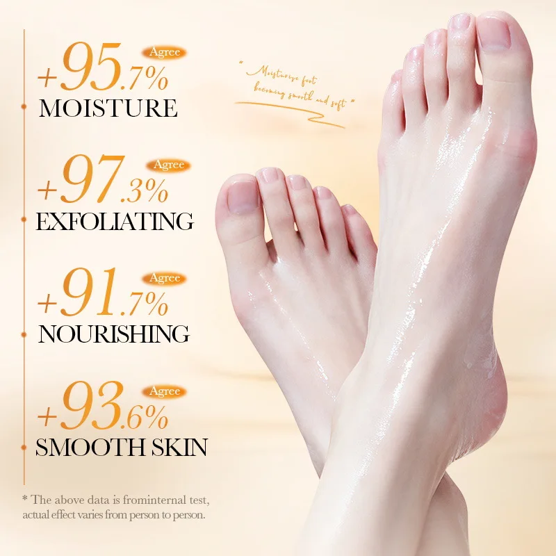 Honey milk nourishes exfoliates the foot membrane, removes dead skin calluses, prevents dry crackedheels,moisturizes nourishes