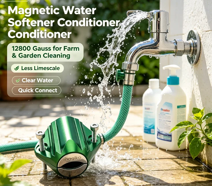High‑Energy 12800G Magnetic Water Softener Conditioner Limescale Inhibitor For Household Plumbing Agricultural Water Pipeline