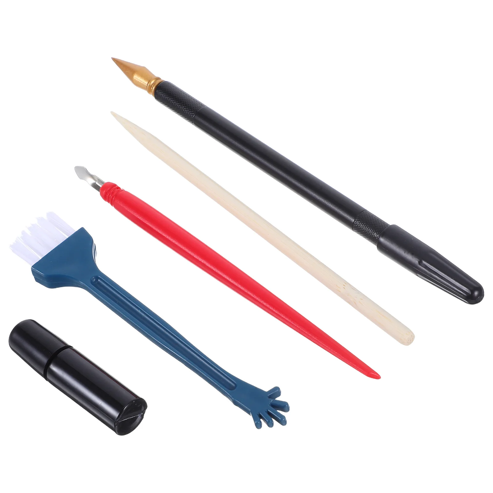 

5Pcs Scratch Detail Pens Set Precision Art Tools for Scratch Drawing Painting Paper Wooden Stylus DIY Craft Brushes