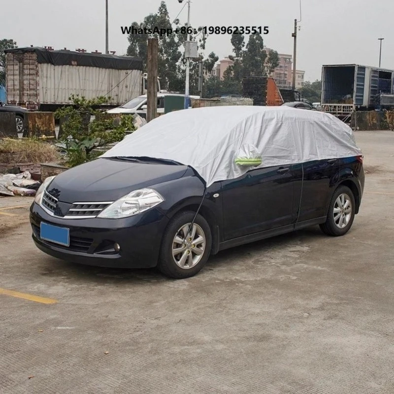 Automobile Accessories Sun UV Snow Dust Rain Resistant Durable Covers Half Car Cover for Car Care