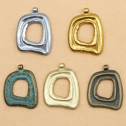1 Piece Matt Gold Color Boho Large Open Hollow Charms Pendants for DIY Necklace Jewellery Making Findings Accessories