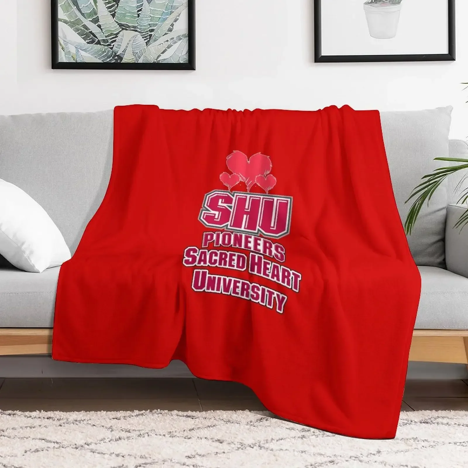 

Sacred Heart University Throw Blanket Extra Large Throw Cute Plaid Single Blankets