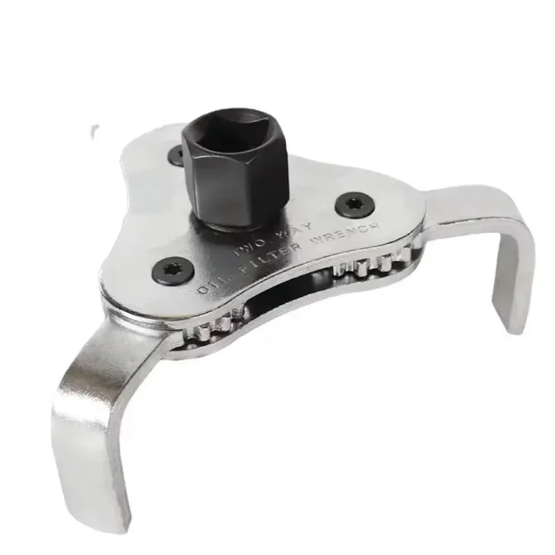 1Pcs Flat Three-Jaw Oil Filter Wrench Tool for Removing Oil Filter Car Oil Filter Wrench Oil Filter Removal Tool
