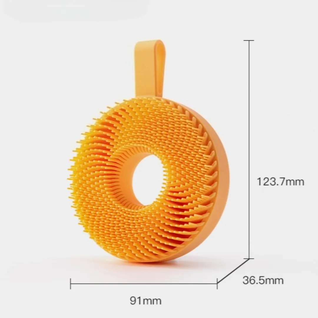 Scrubber per il corpo in silicone Spazzola per il viso Spazzola esfoliante Detergente Pulizia manuale del corpo Doccia Spazzola da bagno per massaggio delicato per uomo