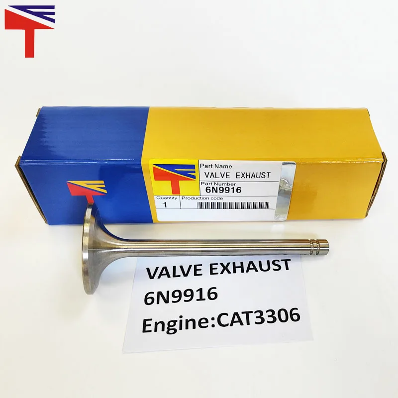 

4PCS exhaust valve 6N9916 is suitable for construction machinery 3306 engine parts