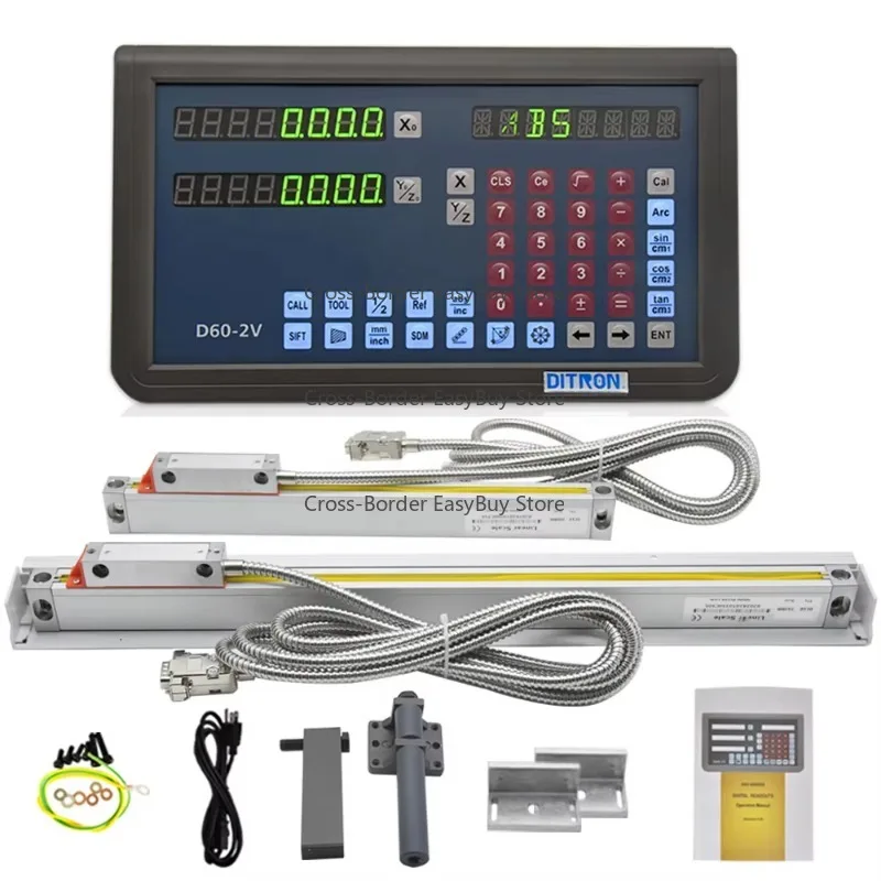 

2/3 Axis Digital Readout Mon-itor Electronic Measuring Instrument with 0.005mm Linear Glass Scale Encoder Ruler Sensor