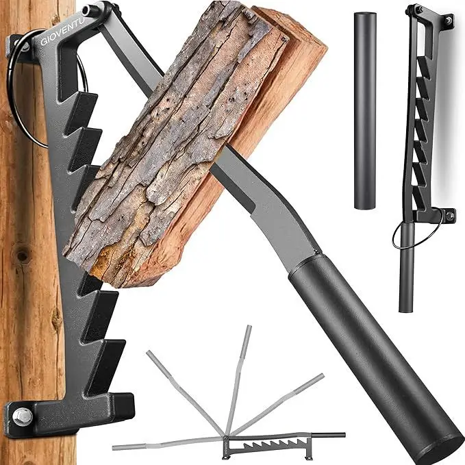 

Wood Splitter Manual Heavy Duty Steel Wall Mounted Log With Dual Handles Version 2 0