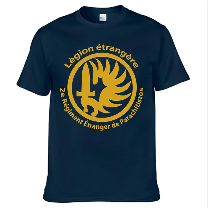 French Foreign Legion Special Forces War Army T-shirt Men Cotton Short Sleeve T Shirt Tees Tops Homme Camiseta