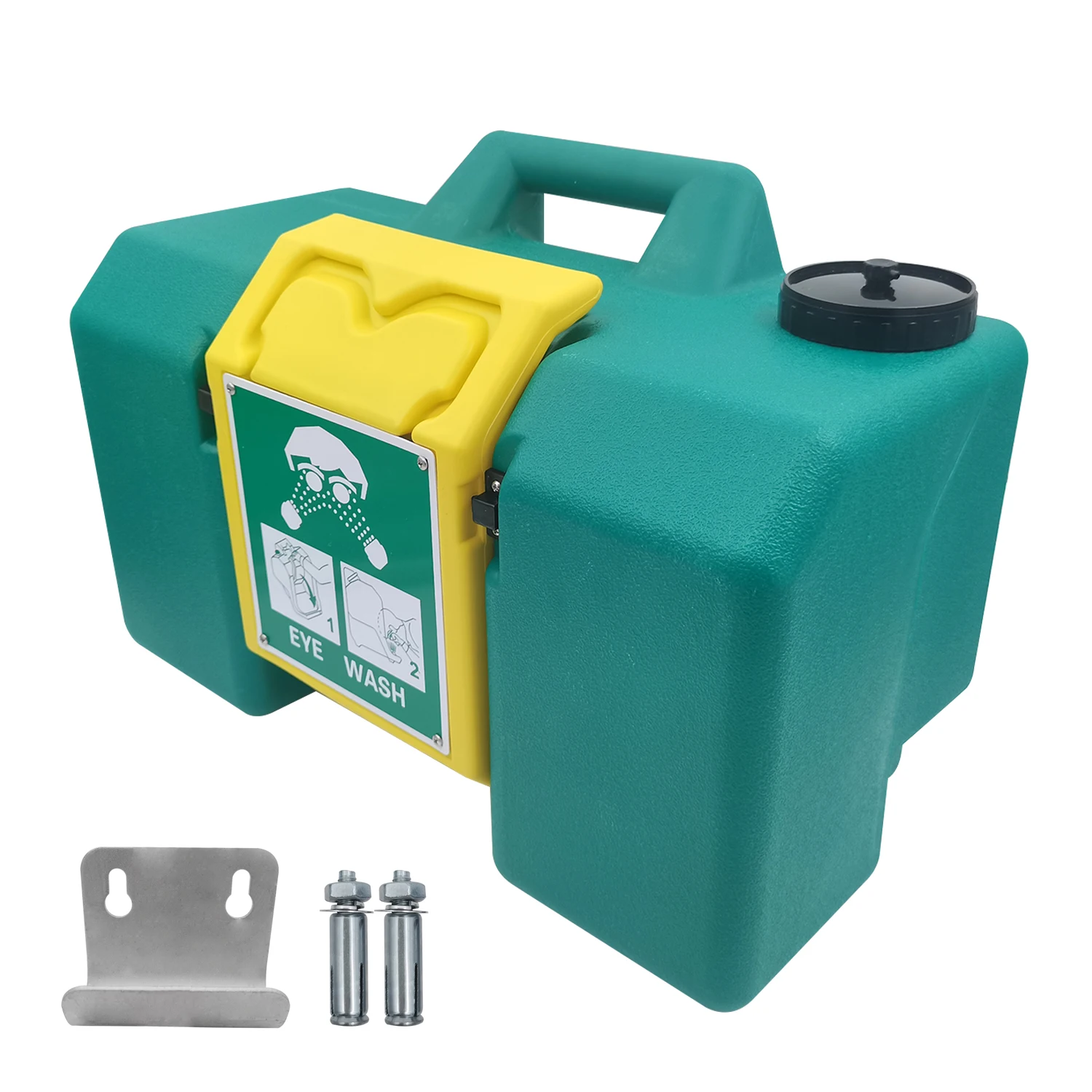 STLF ISURE MARINE Stazione di lavaggio occhi portatile a parete da 30 litri per ricambi auto Attrezzature per la cura di emergenza e il lavaggio degli occhi per Marin