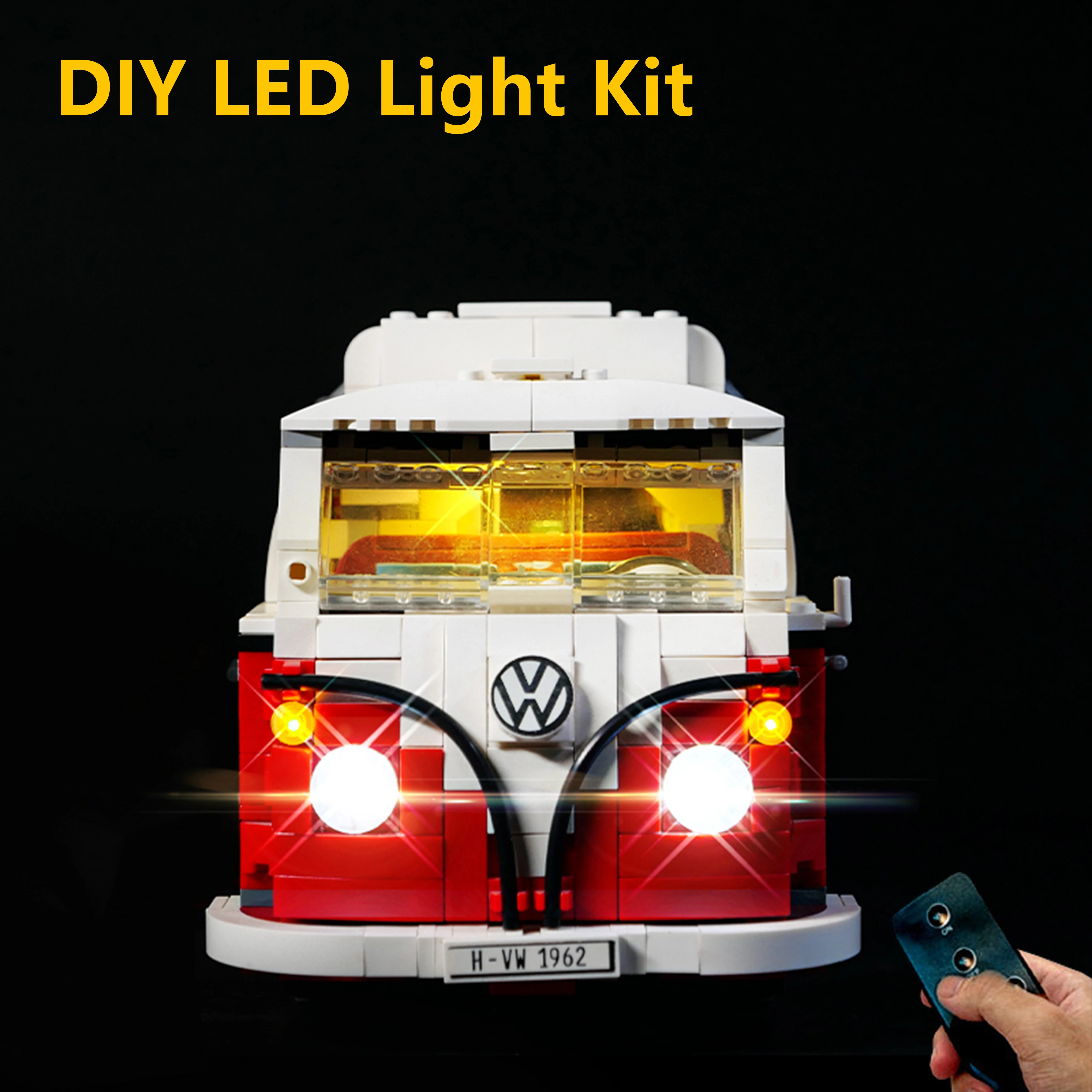 

Комплект светодиодного освещения «сделай сам» для Vintage RV Camper, строительные блоки, светильники с дистанционным управлением, только идеальный подарок для коллекционеров