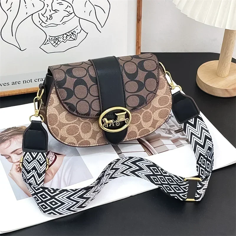 

Women's 2025 Designer Style Saddle Bag, Luxe Underarm & Crossbody - Day Night Essential