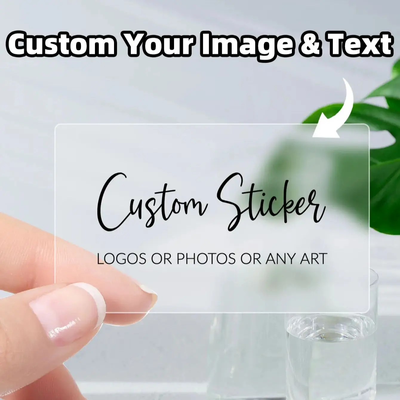 

1/80/120pcs sheets of custom rectangular stickers, printed with any text/graphics, perfect for parties, labels, and packaging.