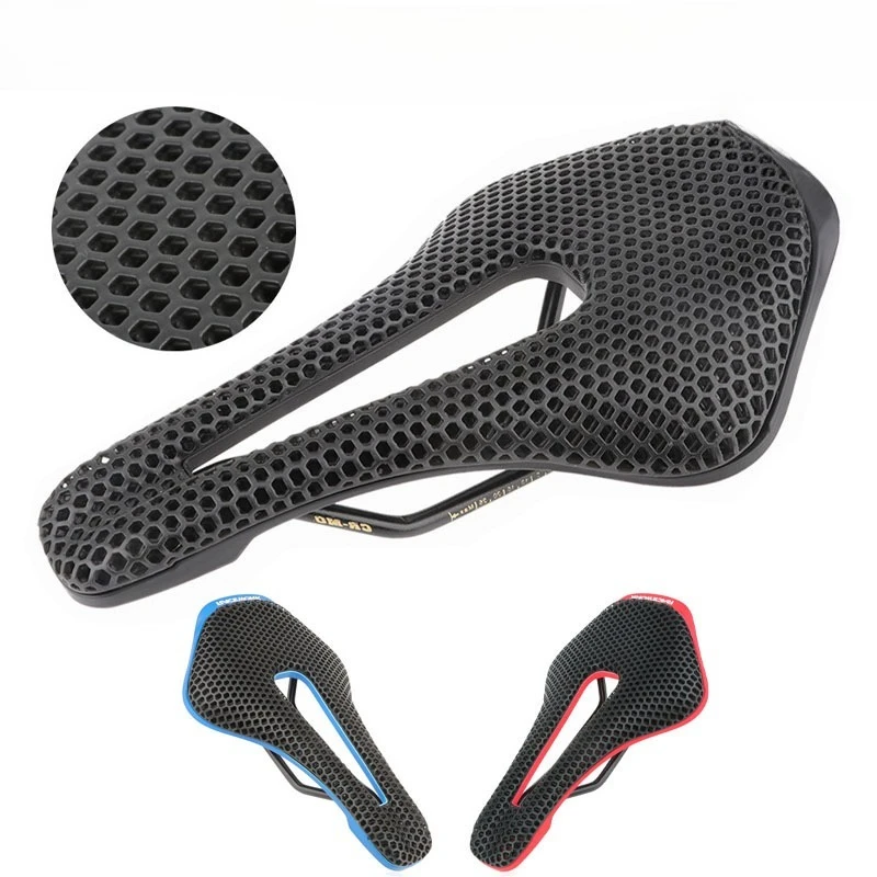 

3D printed seat cushion, bicycle hollow carbon fiber saddle pad mountain road bike ultralight seat bag