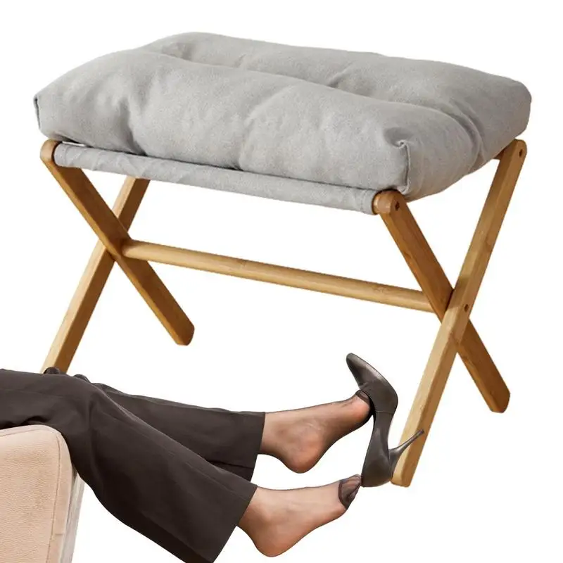 Small Footstool Ottoman Desk Rest Foot Ottoman Footstool Portable Footrests Foot Stool Leg Rest High Padded Foot Rest