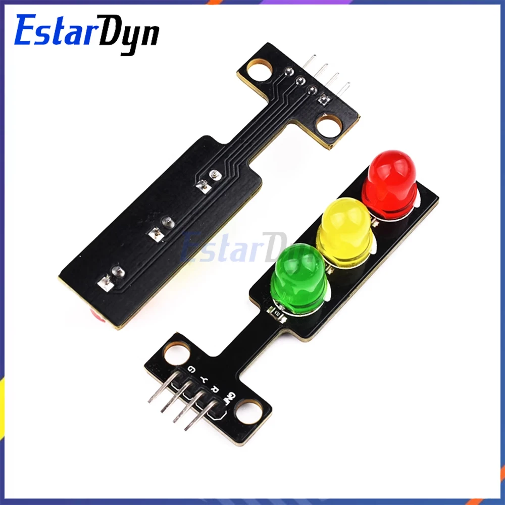 LED Traffic Light Module 5V 3 Color, Digital Signal Output Electronic Building Blocks for Raspberry Pi DIY