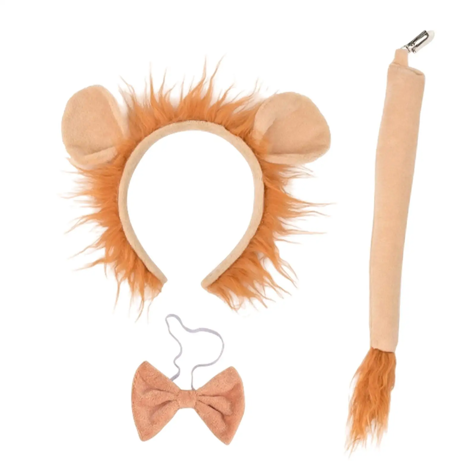 Ensemble de nœuds papillon et queue oreilles de Lion, décoration de coiffure, rôles de jeu pour enfants et événements