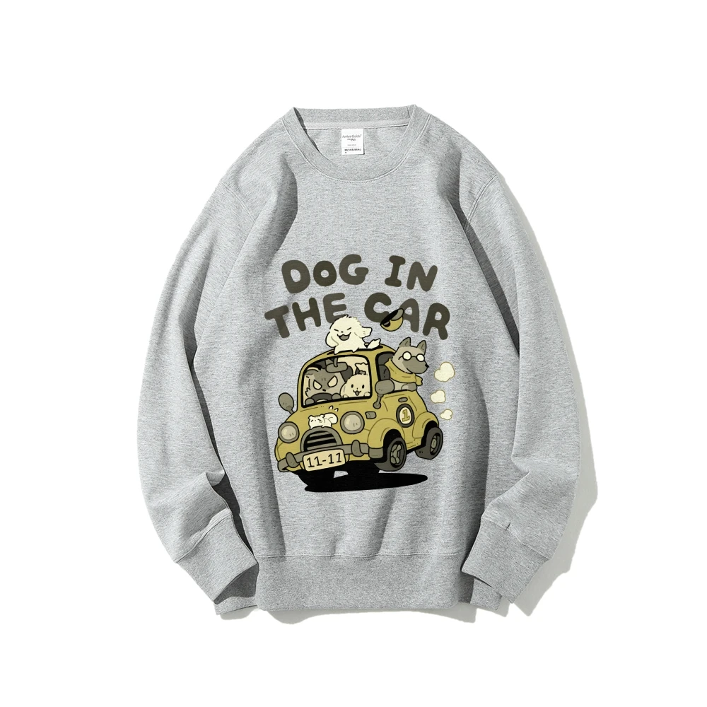 Cute Animal Cartoon Oversized Women's Y2k Hoodie Hand Painted Korean Style Graphic Sweatshirt Cozy Fleece Warm Fall Winter 2025