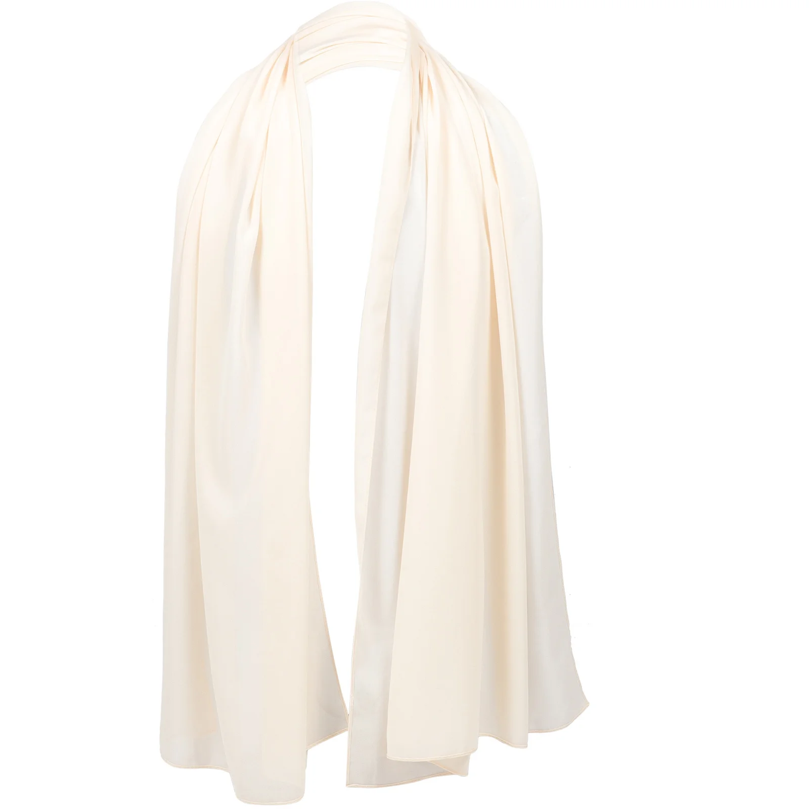 

Pure Color Pearl Chiffon Shawl Wrap One Size Windproof Women Casual Scarf Lightweight Neck Gaiter Suitable Home Office Outdoor