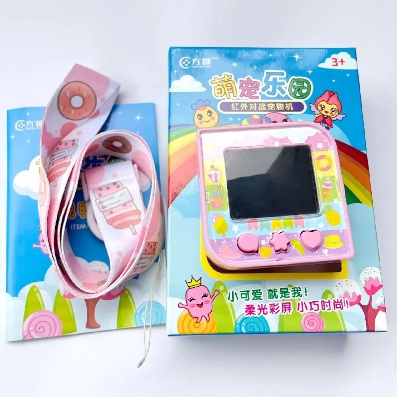 Hot Tamagotchi Original Sugar Cube Electronic Pet Machine Game Console Chinese English Color Screen Children Pet Development Toy