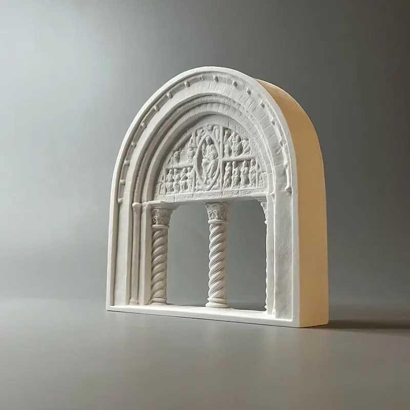 Happiness doors and windows personality creative ornaments light luxury micro landscape plaster products desktop art ornaments