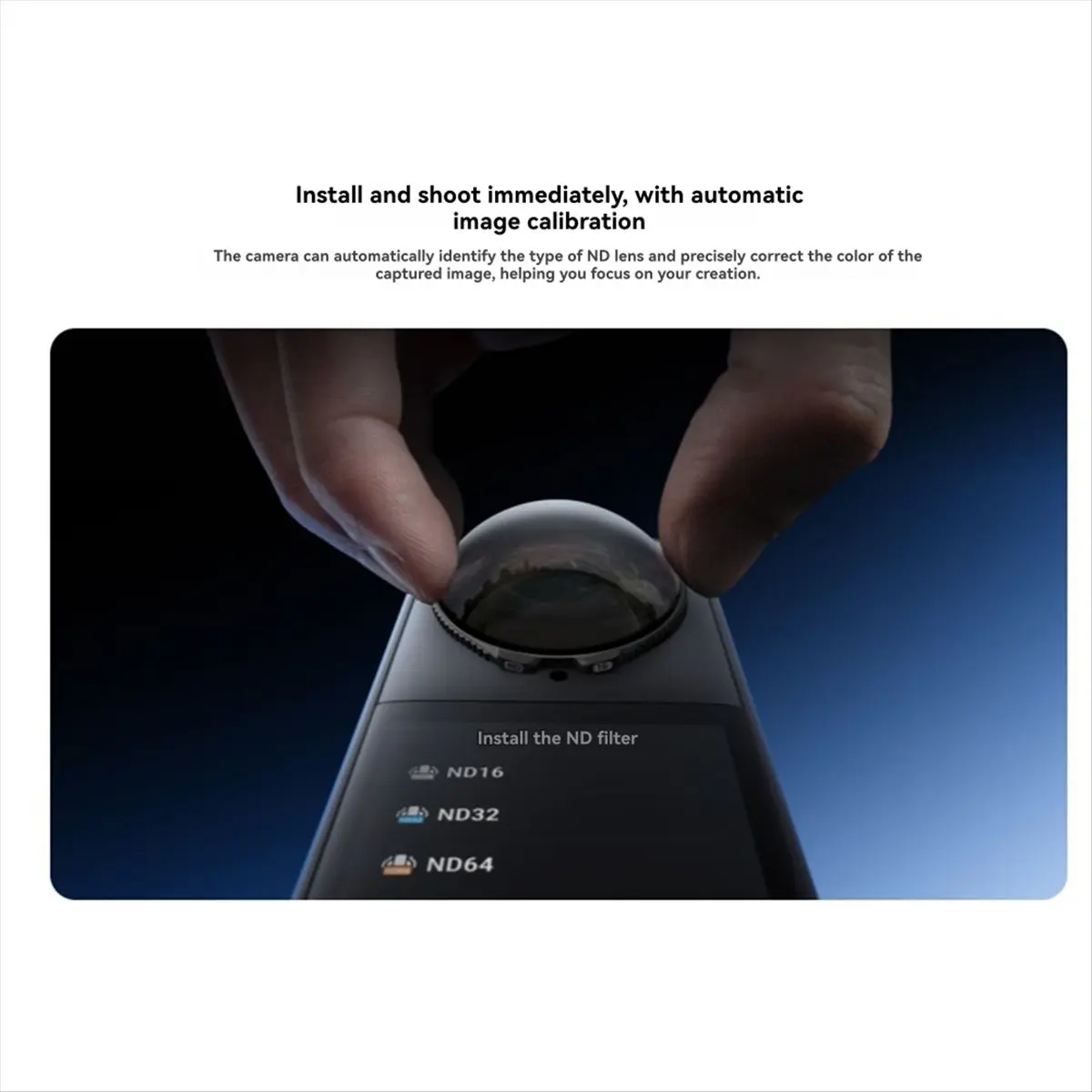 Punctual- لمرشحات Insta360 X5 ND معززة لتصحيح الألوان جودة التصوير الفوتوغرافي المحسن لملحقات Insta 360 X5 ND32 #3