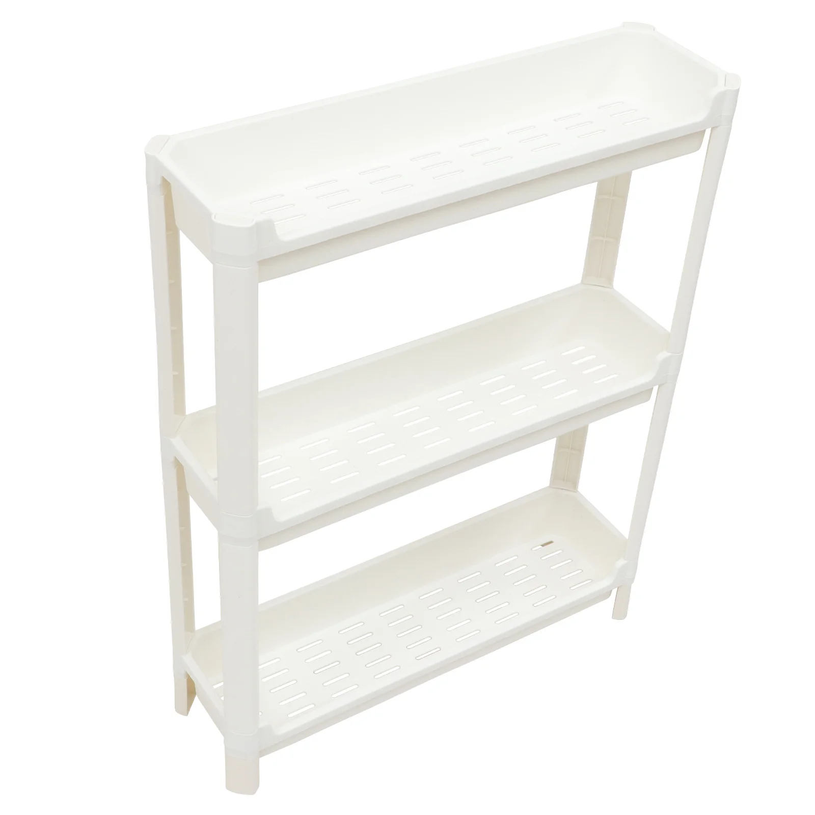 

Multi Layer Plastic Storage Rack Corner Space Saving Bathroom Organizer Shelf PP Material Compact Design for Kitchen