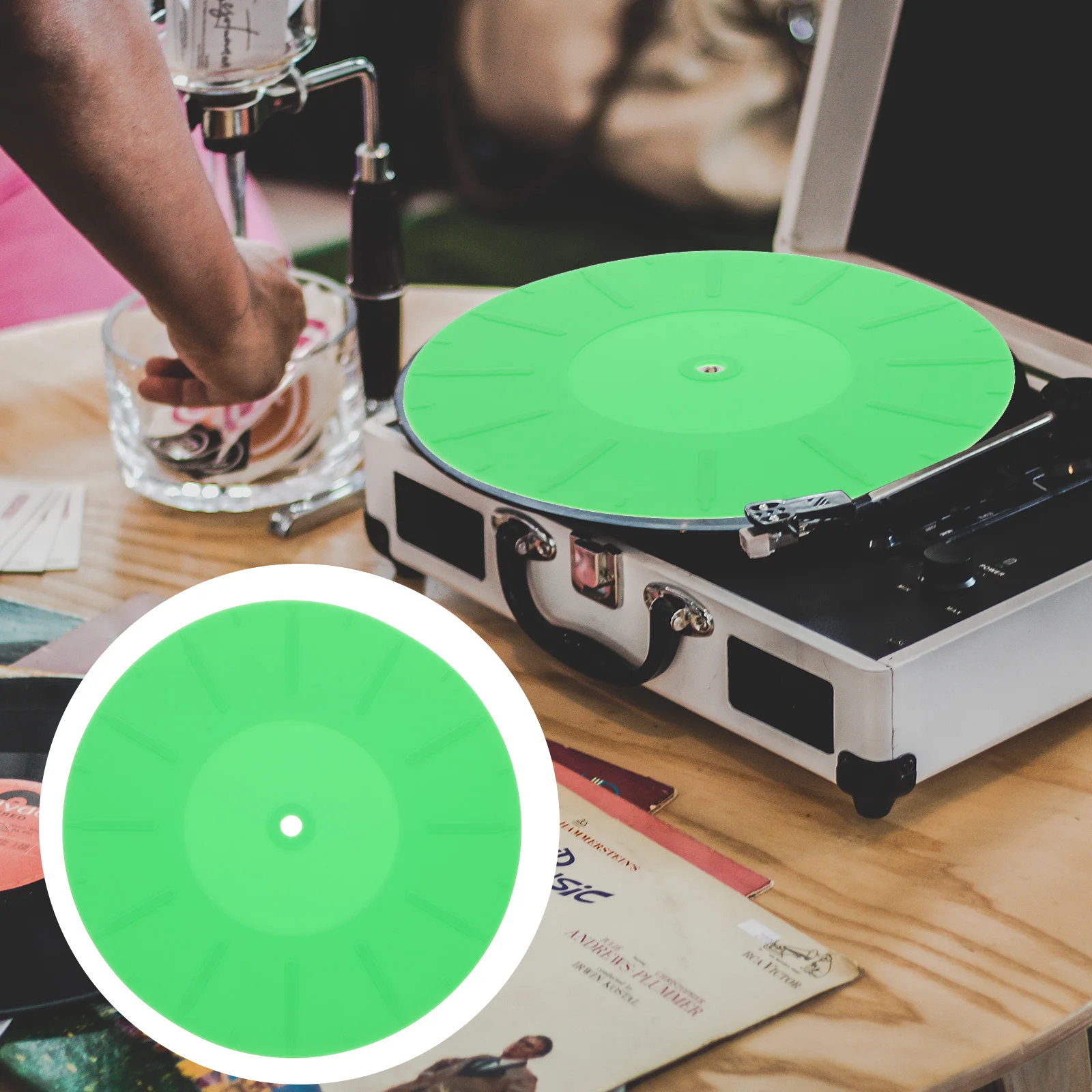 

Silicone Record Mat Turntable Anti Vibration Pad for Vinyl Player Protective Accessory Home DJ Equipment Accessories