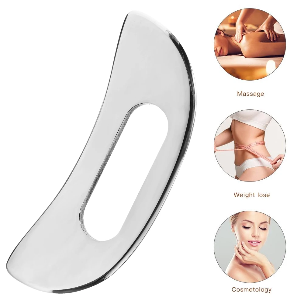 Grade Roestvrij Staal Gua Sha Massage Tool Voor Zacht Weefsel Schrapen, Fysiotherapie Spullen, Gebruikt Voor Rug, Been, Arm, Nek, Schouder