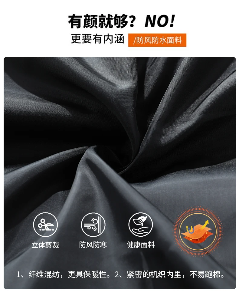 Mens Winter Plus Size Mid Length Cotton Padded Coat New Korean Style Casual Fashion Versatile Warm Loose Fit Outer Top For Male