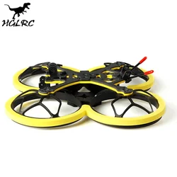 HGLRC Veyron35CR 3.5inch Pusher 155mm Carbon Fiber Frame Inverted Rack Kits with Propeller Guard Ducts for RC FPV Drones Patrs