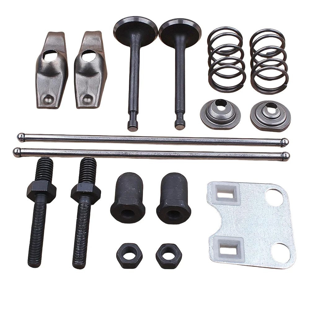 Valve Rocker Arm Push Rod Guide Plate Set for Honda GX160 GX200 5.5HP 6.5HP 168F Generator Water Pump Trimmer Brush Cutter Machi