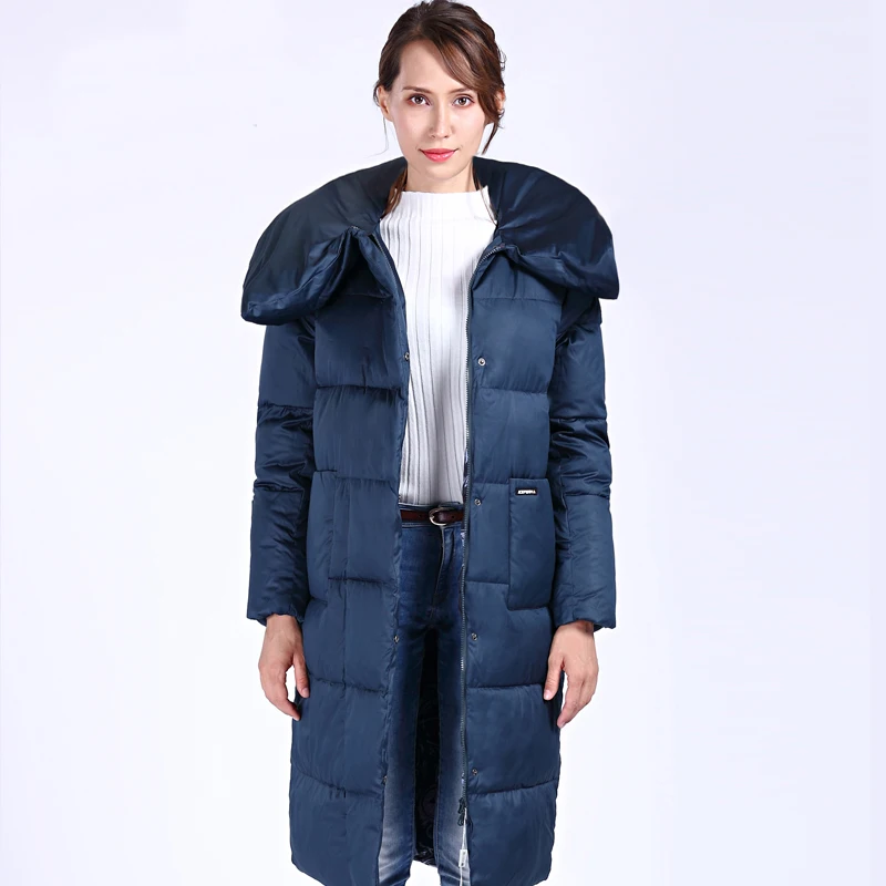 2022 New Winter Women\'s Coat Quilted Hooded Fashion Warm Women Down Jacket High-quality Biological-Down Female Parkas Docero