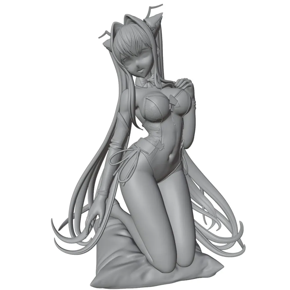 1/24=75mm--1/8=250mm Anime Character Statue GK Miniature 3D Printed Gray Model Figurine DIY Doll Model Unassembled And Unpainted