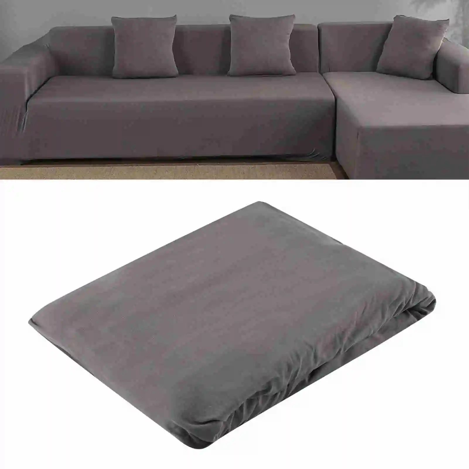 

Polyester 3+2 Seat Corner Sofa Cover L Shape Slipcover Home Furniture Protector