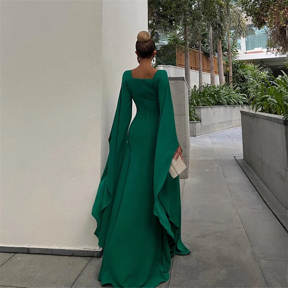 فستان ROYET بسيط عميق على شكل حرف V مطوي كلاسيكي حورية البحر للحفلات الرسمية المسائية طول الأرض سويب تراين فستان حفلات أنيق مخصص #3