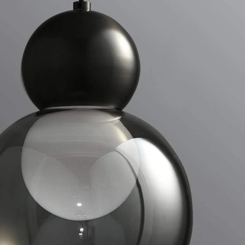 الشمال الصلبة النحاس مُثبتة في السقف أضواء لغرفة النوم مصمم بار وغرفة الطعام الزجاج مصابيح معلقة صالون المطبخ الديكور #6