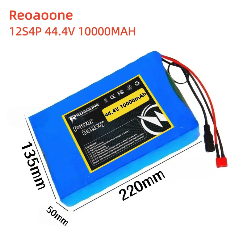 

Встроенная литиевая батарея 44,4 В, 10000 мАч — 12S4P 18650, конфигурация для электрического скейтборда 350–500 Вт, дорожные инструменты с BMS