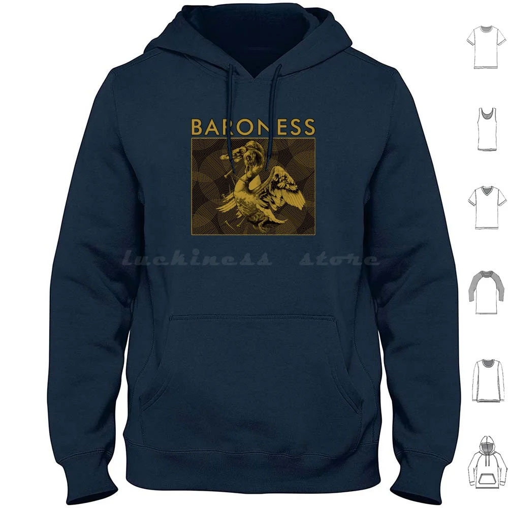 Baroness Hoodie cotton Long Sleeve Band Heavy Metal Punk American Album Tour