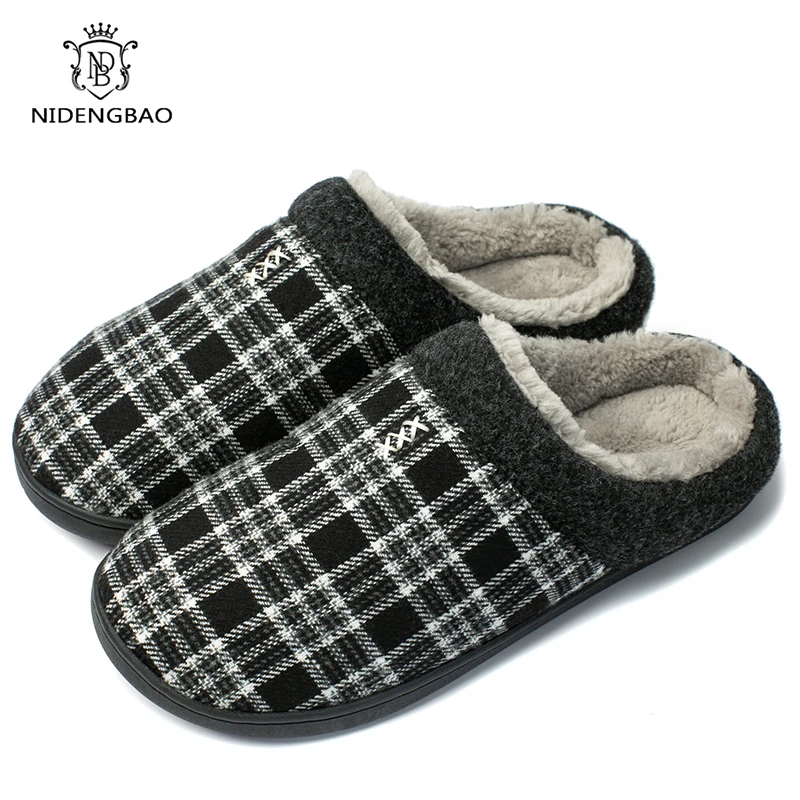 Cotton Slippers Men Winter Outdoor Men Shoes Keep Warm Casual Shoes Men Plush Warm Man Footwear Big Size 4950 Man slippers