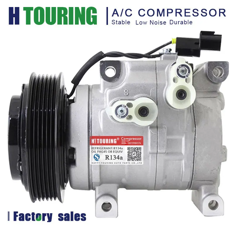 AC Air Conditioning Conditioner Cooling Compressor Pump DF11 for Hyundai Accent Solaris 1.4 / Kia Rio 1.4 977011S400 97701-1S400