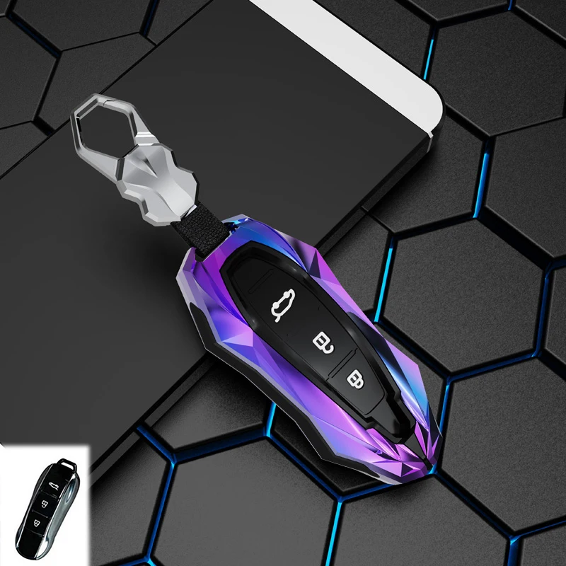 Zinc Alloy Car Key Cover Plastic Key Case Keychain for Dongfeng Fengguang DFSK Glory 580 Fengon Ix5 Ix7 Seres Sf5 2021 2022