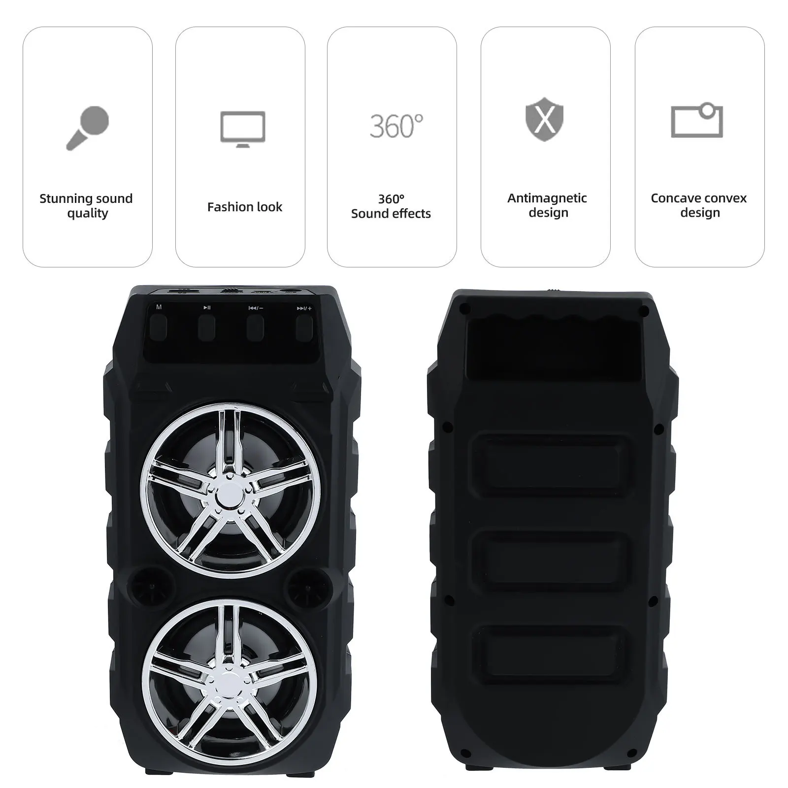 

1Pcs Wireless Speaker High Power Portable Loudspeaker Useful for Home Office and Outdoor Immersive Experience Outdoor Speaker