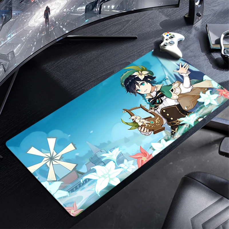 

Mouse Pad Gaming Laptops Keyboard Mat Deskmat Pc Accessories Desk Protector Gamer Mats Barbatos G-Genshin Impact Home Decor